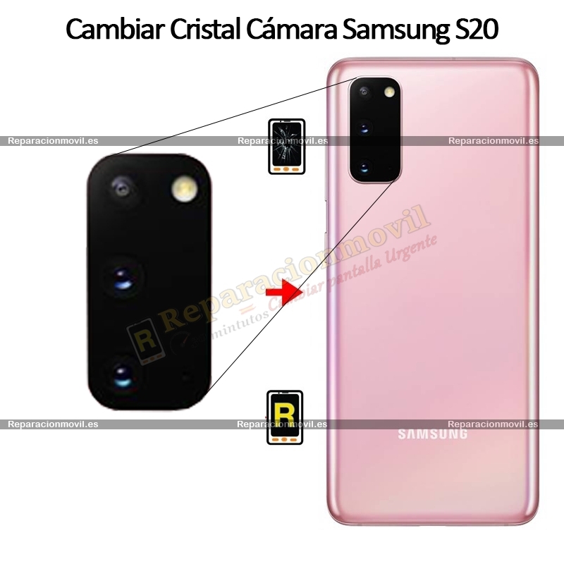 Cambiar Cristal Cámara Trasera Samsung S20