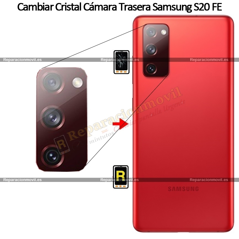 Cambiar Cristal Cámara Trasera Samsung S20 FE
