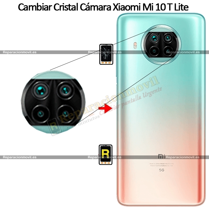 Cambiar Cristal Cámara Trasera Xiaomi Mi 10T Lite 5G