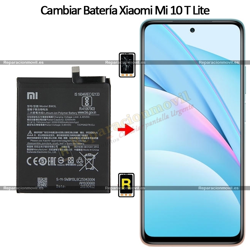 Cambiar Batería Xiaomi Mi 10T Lite 5G BM4W