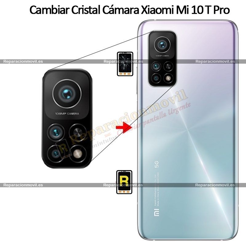 Cambiar Cristal Cámara Trasera Xiaomi Mi 10T Pro