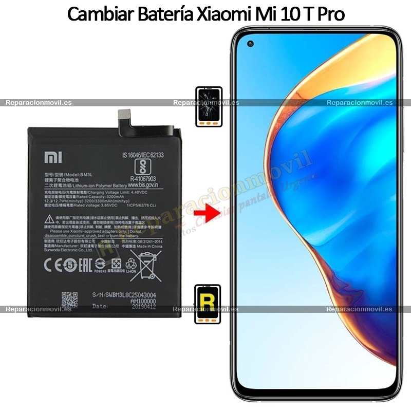 Cambiar Batería Xiaomi Mi 10T Pro