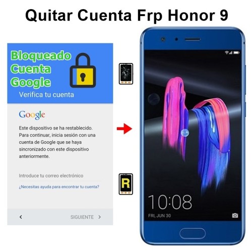 Eliminar Cuenta Google Honor 9