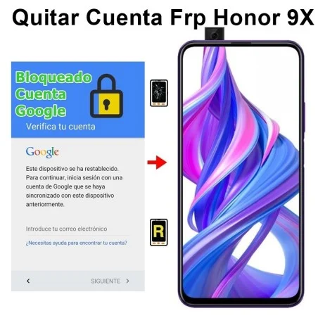 Eliminar Cuenta Google Honor 9X