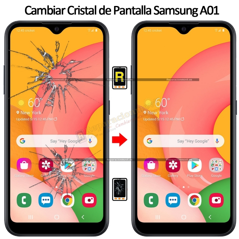 Cambiar Cristal Samsung Galaxy A01
