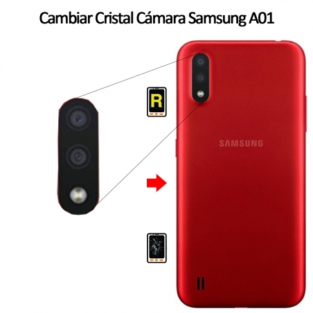 Cambiar Cristal Cámara Trasera Samsung Galaxy A01