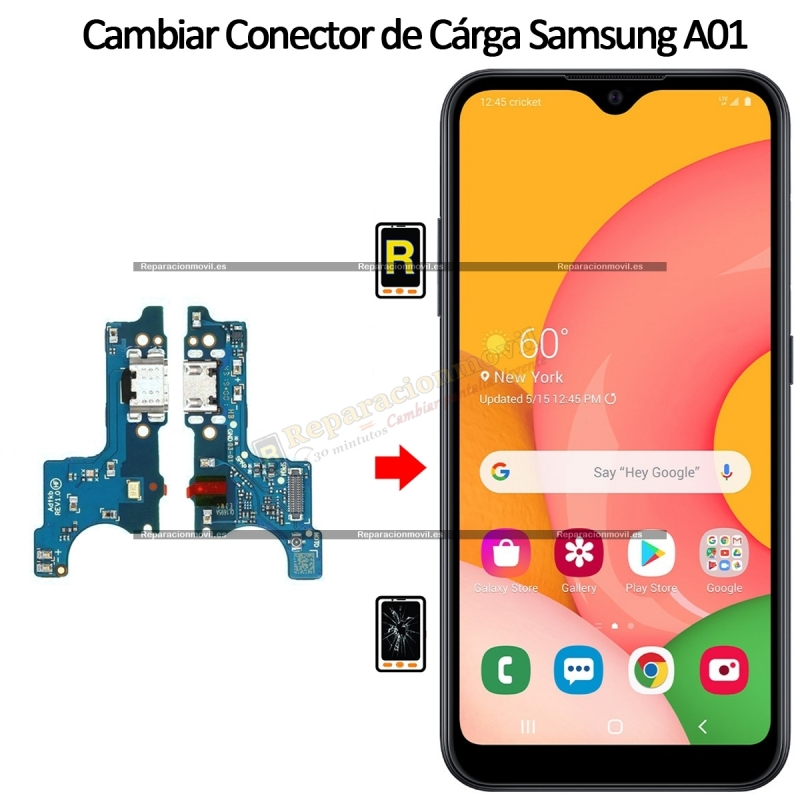 Cambiar Conector De Carga Samsung Galaxy A01