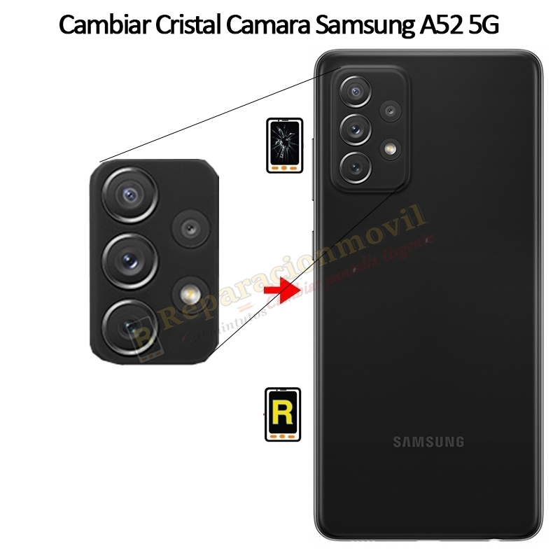 Cambiar Cristal Cámara Trasera Samsung Galaxy A52