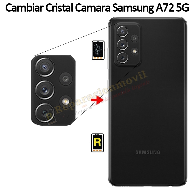 Cambiar Cristal Cámara Trasera Samsung Galaxy A72