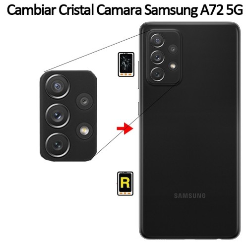 Cambiar Cristal Cámara Trasera Samsung Galaxy A72