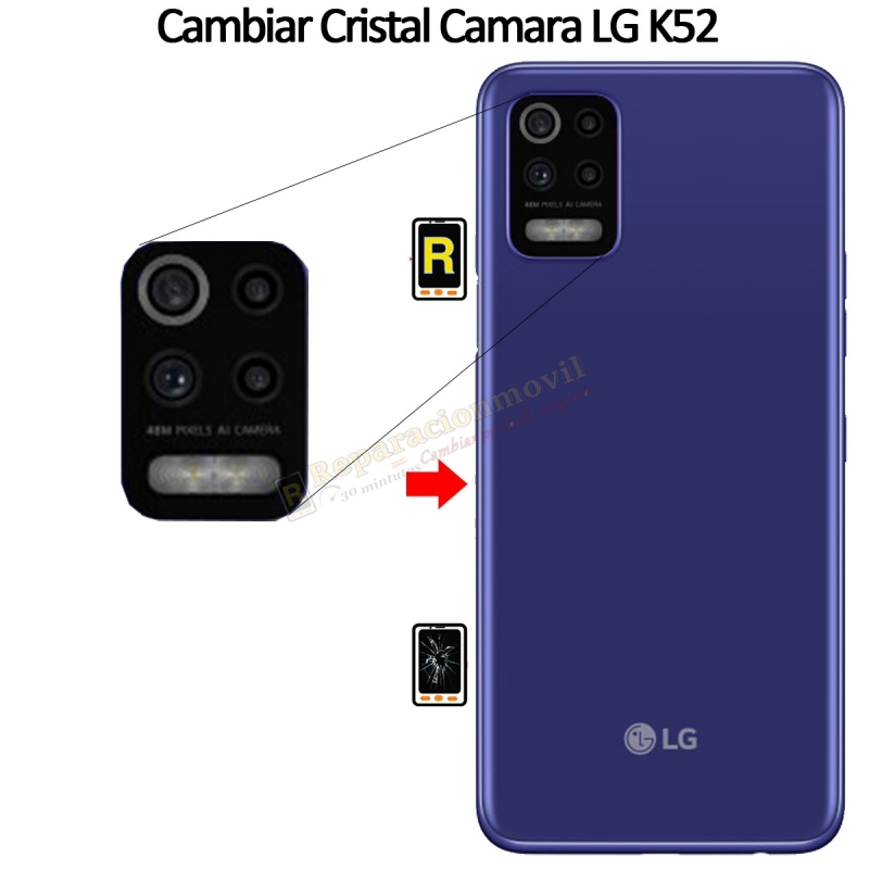 Cambiar Cristal Cámara Trasera LG K52