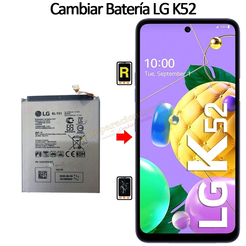 Cambiar Batería LG K52