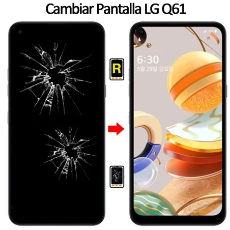 Cambiar Cristal De Pantalla LG Q61
