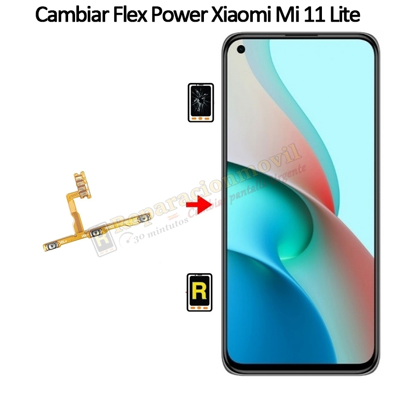 Cambiar Botón De Encendido con Huella Xiaomi Mi 11 Lite 4G