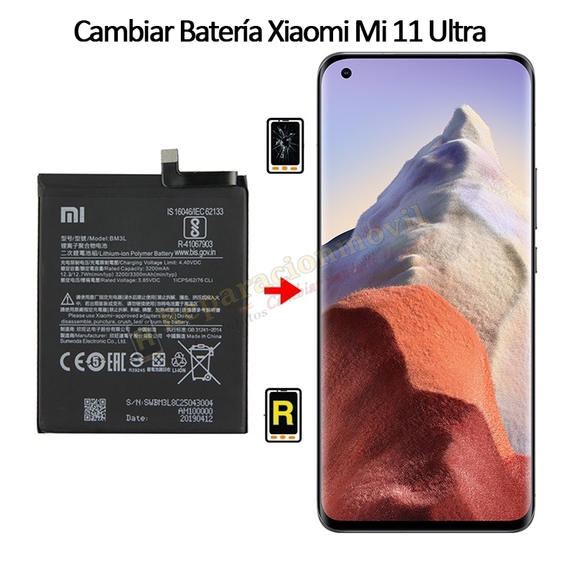 Cambiar Batería Xiaomi Mi 11 Ultra