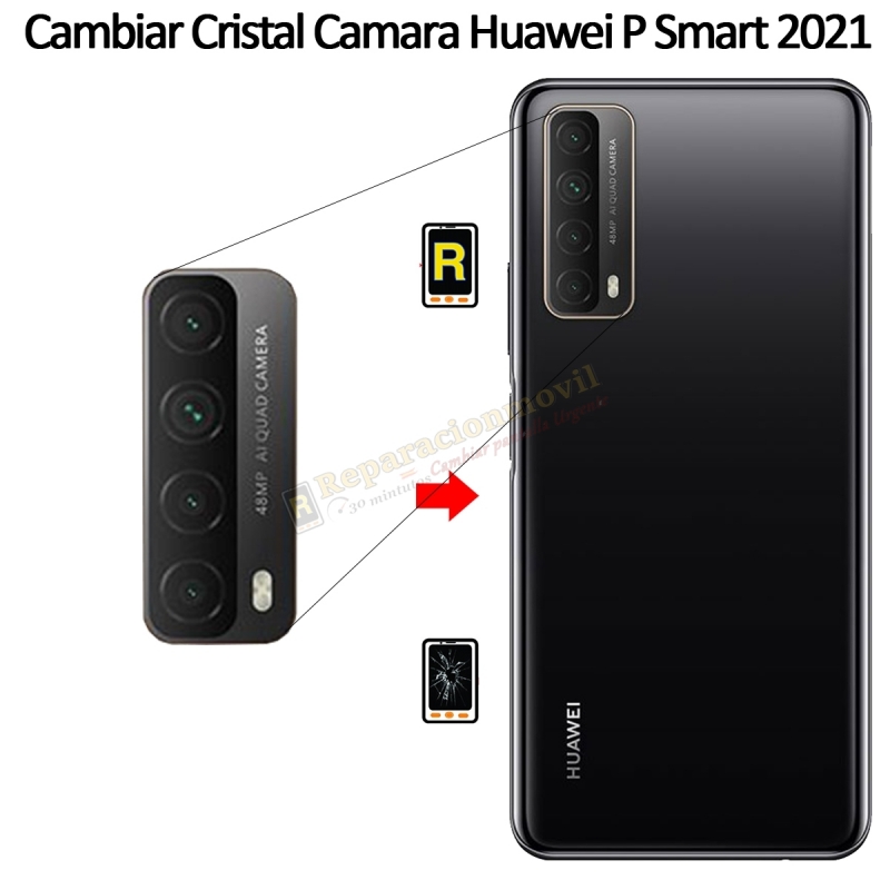 Cambiar Cristal Cámara Trasera Huawei P Smart 2021