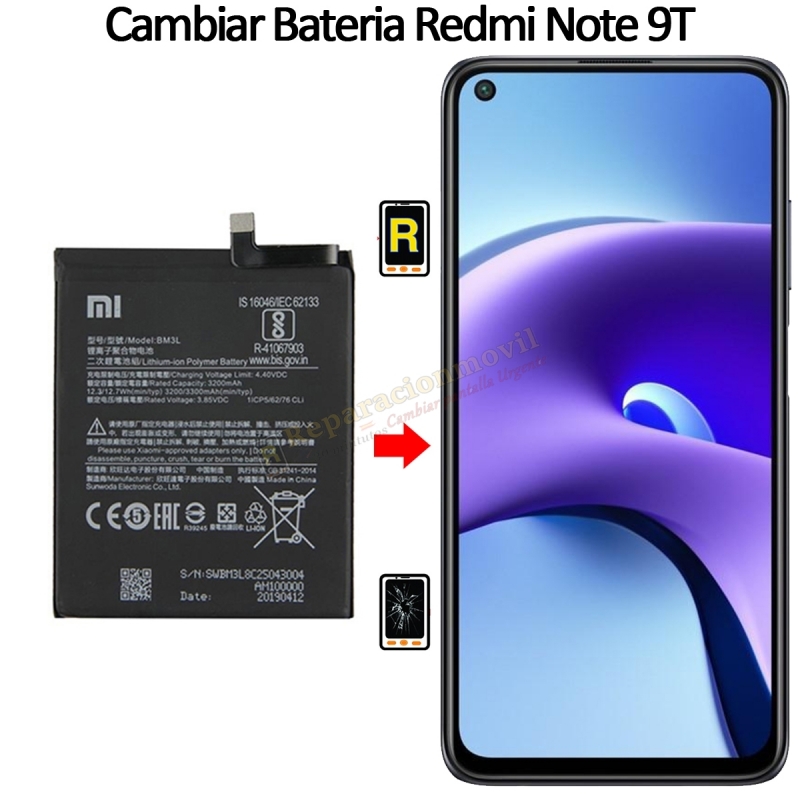Cambiar Batería Xiaomi Redmi Note 9T BN62