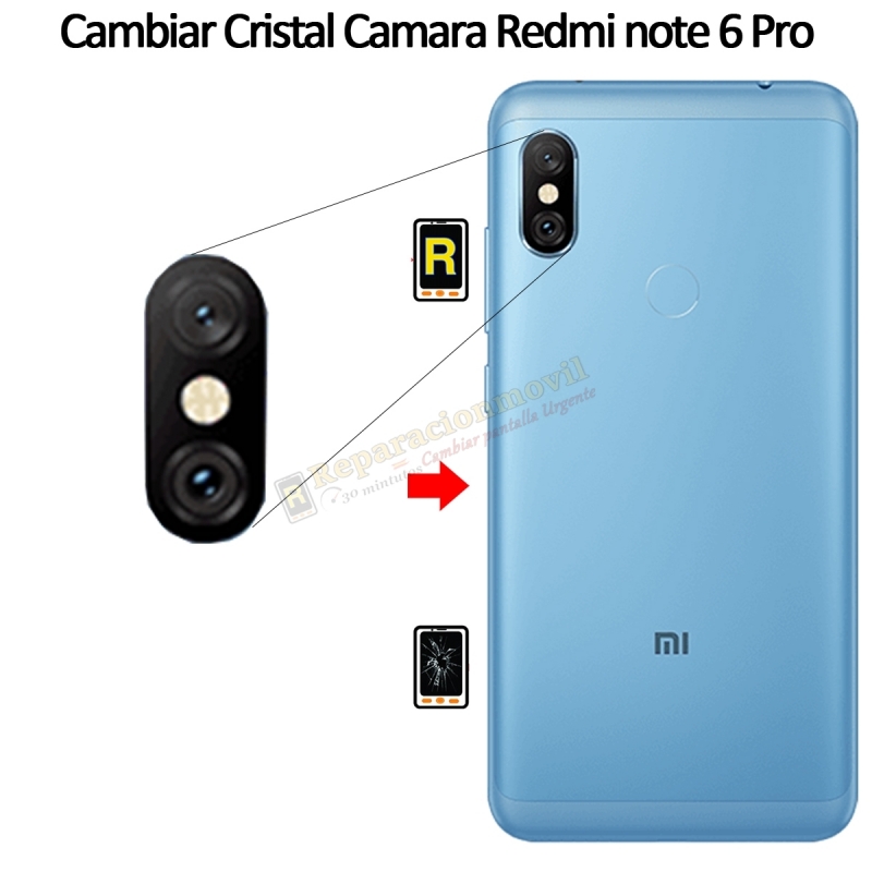 Cambiar Cristal Cámara Trasera Xiaomi Redmi Note 6 Pro