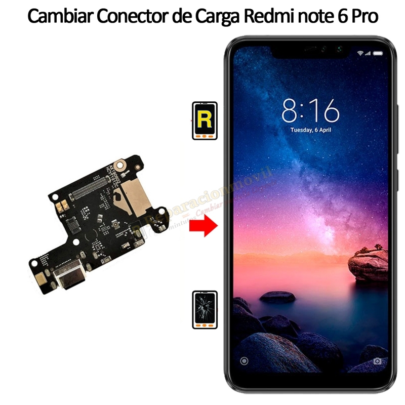Cambiar Conector De Carga Xiaomi Redmi Note 6 Pro