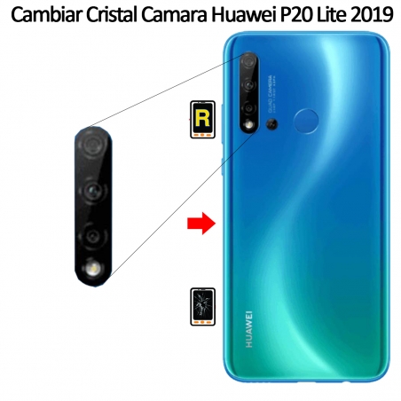 Cambiar Cristal Cámara Trasera Huawei P20 Lite 2019