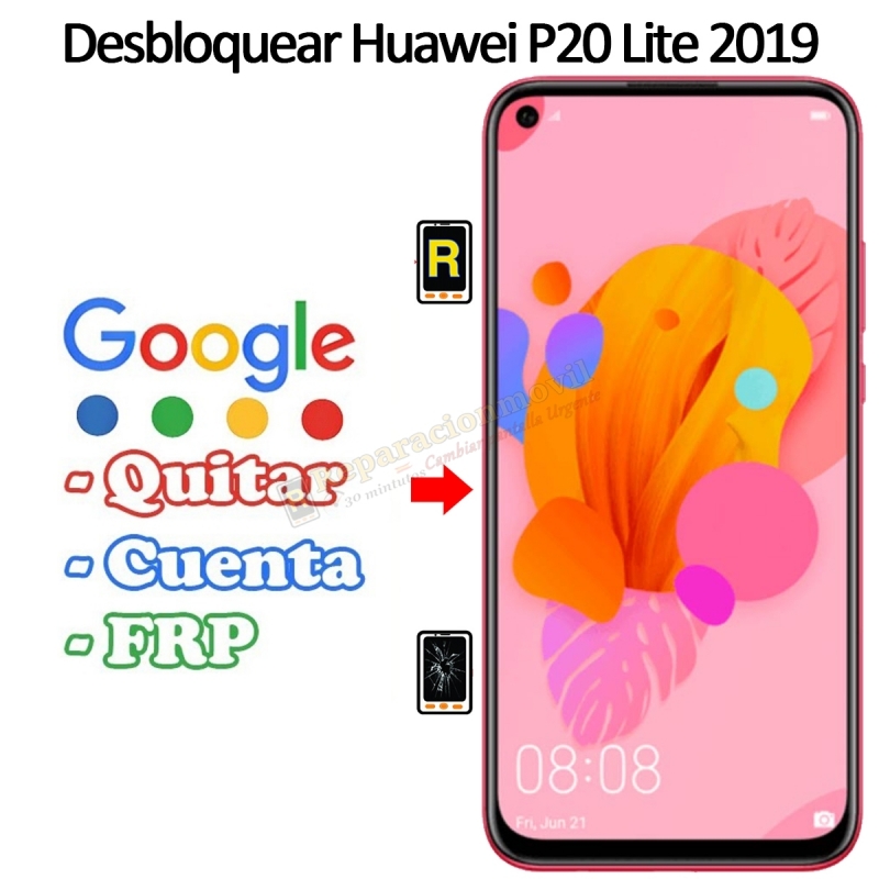 Eliminar Contraseña y Cuenta Google Huawei P20 Lite 2019
