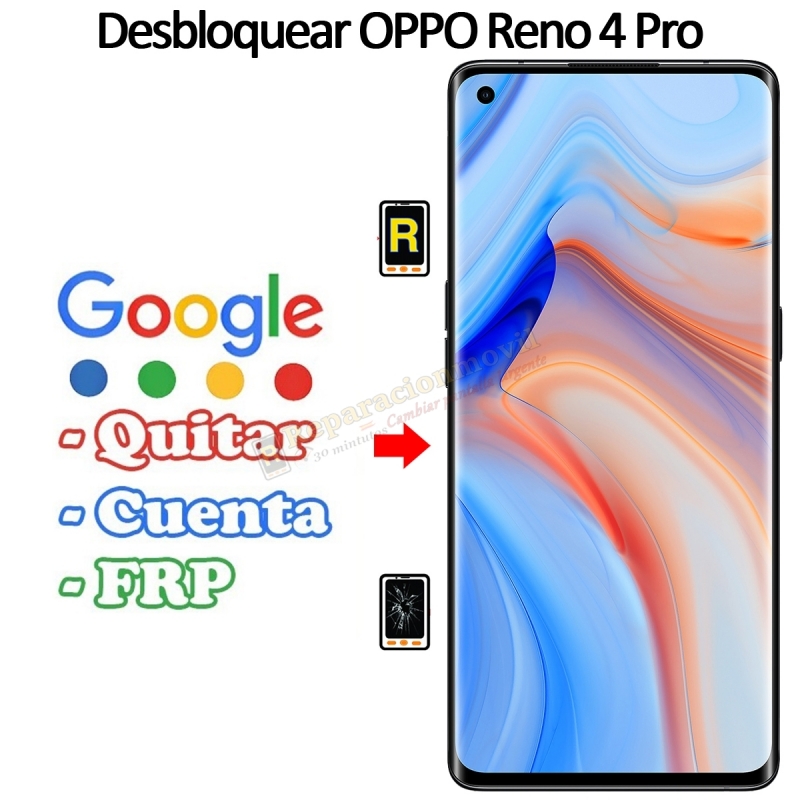 Eliminar Contraseña y Cuenta Google Oppo Reno 4 Pro 5G