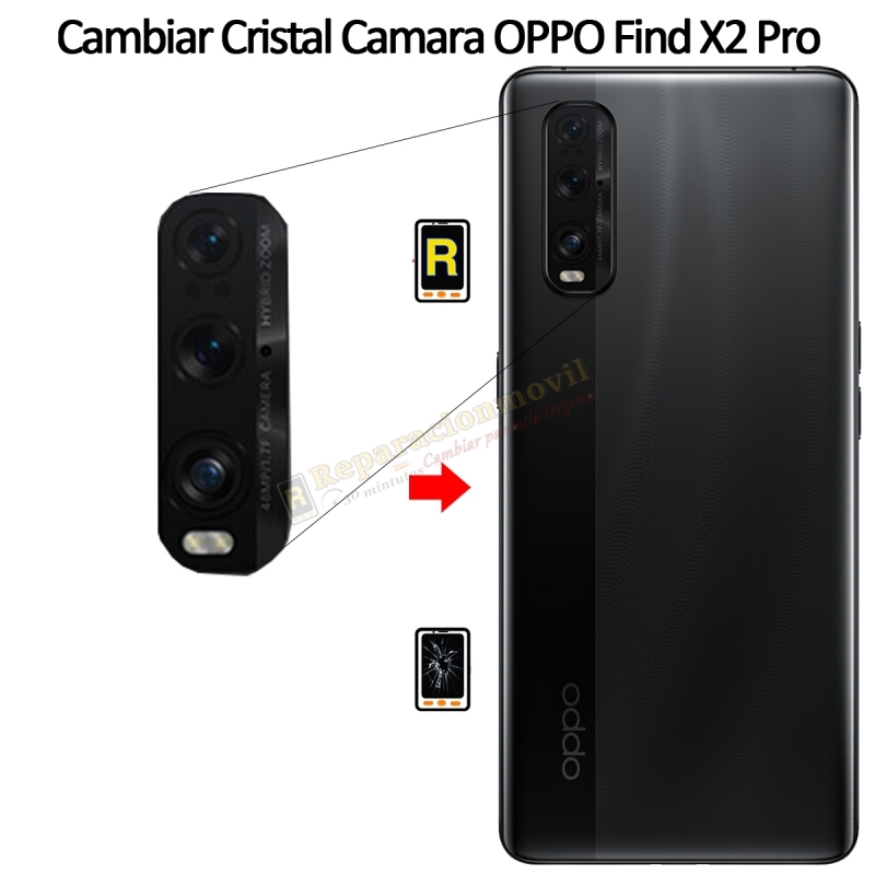 Cambiar Cristal Cámara Trasera Oppo Find X2 Pro