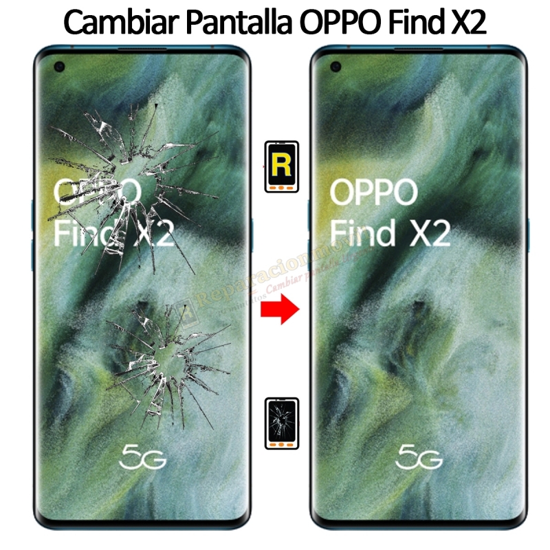 Cambiar Pantalla Oppo Find X2 Original sin marco