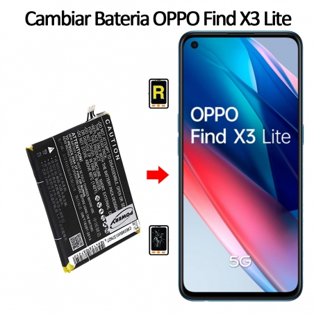 Cambiar Batería Oppo Find X3 Lite