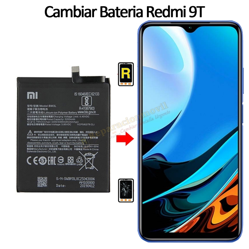 Cambiar Batería Xiaomi Redmi 9T BN62