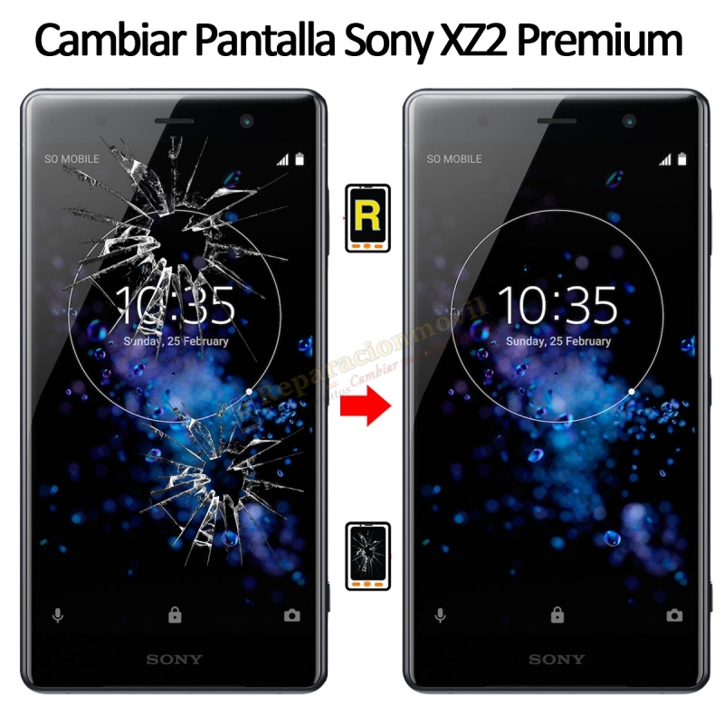 Cambiar Cristal De Pantalla Sony Xperia XZ2 Premium