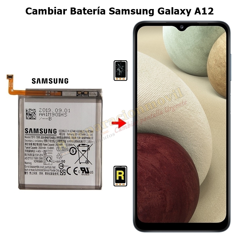 Cambiar Batería Samsung Galaxy A12 Original