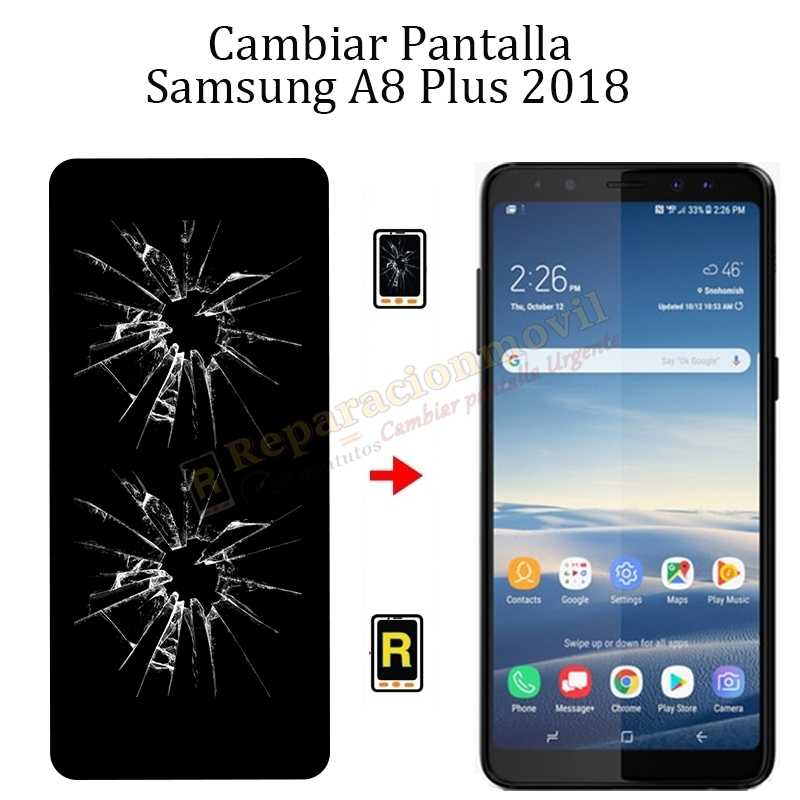 Cambiar Pantalla Samsung Galaxy A8 Plus 2018