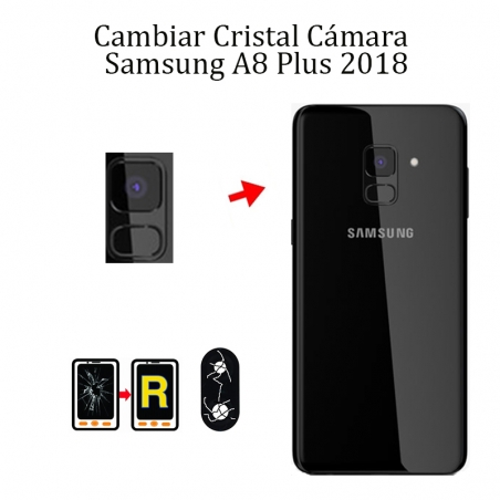 Cambiar Cristal Cámara Trasera Samsung Galaxy A8 Plus 2018