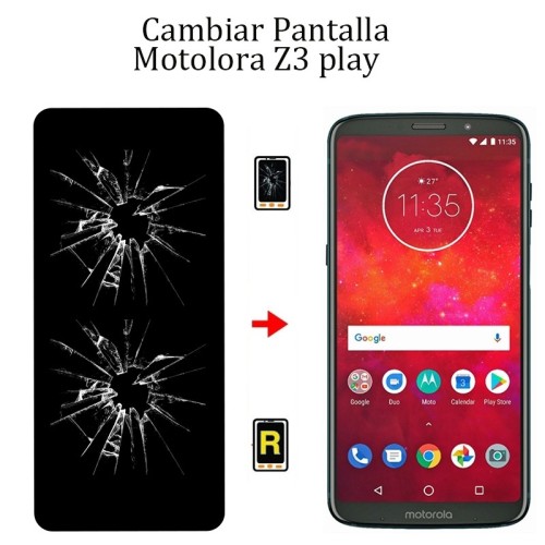 Cambiar Pantalla Original Motorola Z3 Play