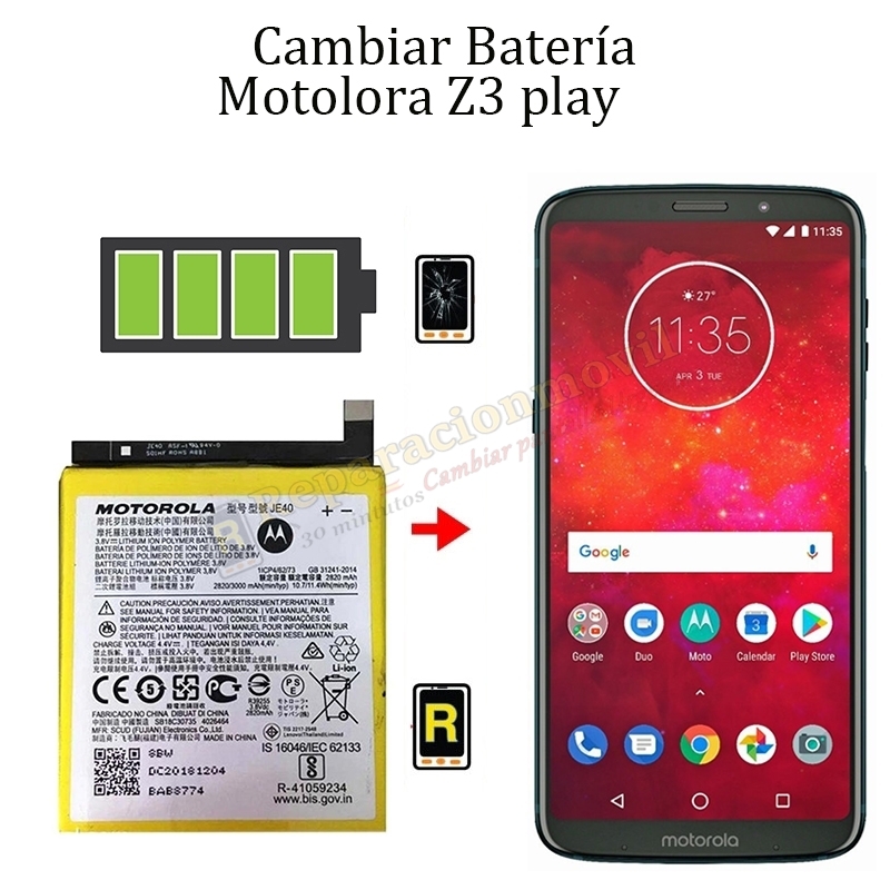 Cambiar Batería Motorola Z3 Play