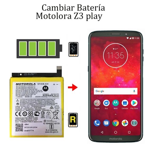 Cambiar Batería Motorola Z3 Play