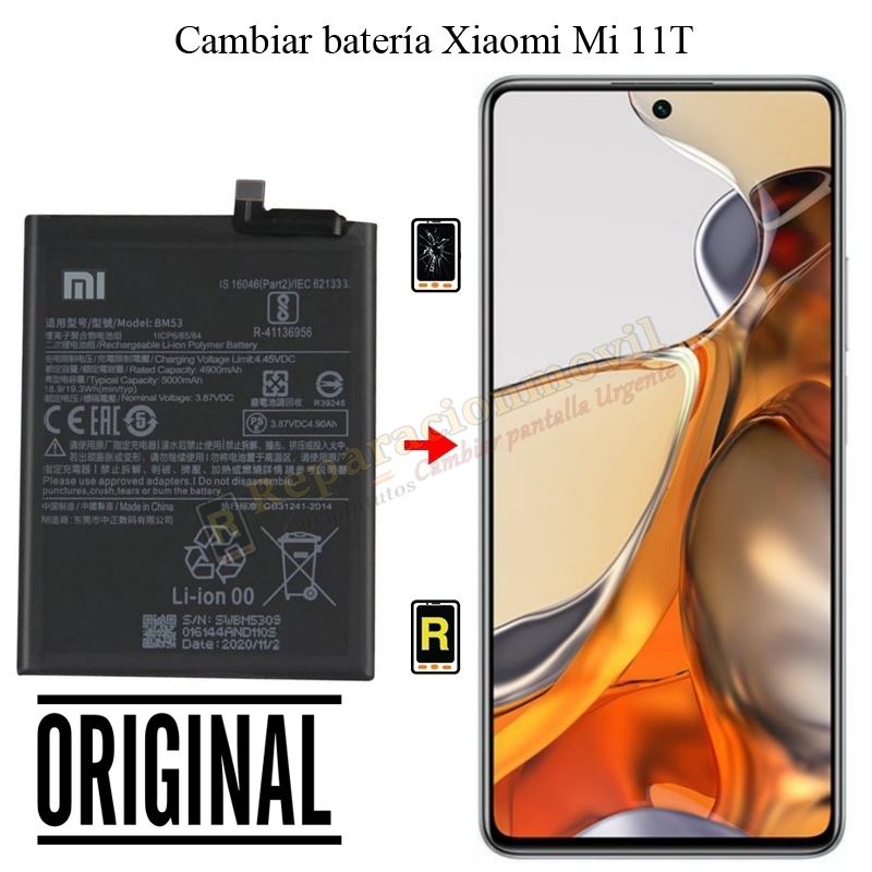 Cambiar Batería Xiaomi Mi 11T Original BM59