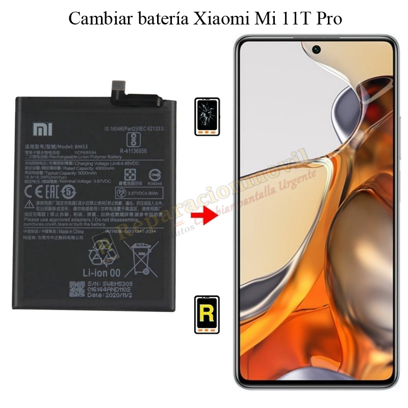 Cambiar Batería Xiaomi Mi 11T Pro