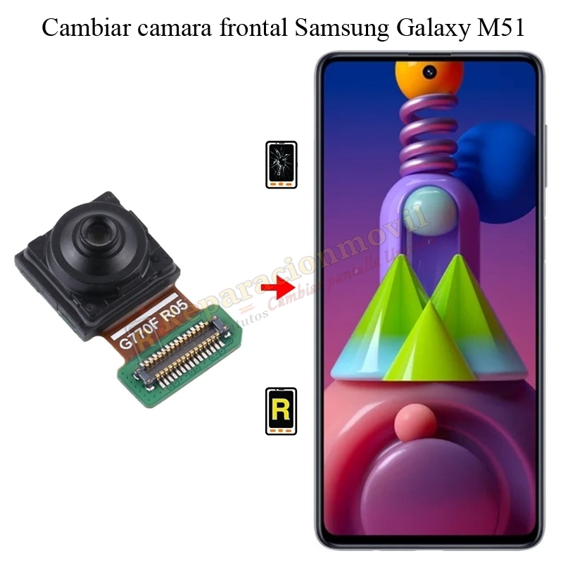 Cambiar Cámara Frontal Samsung Galaxy M51