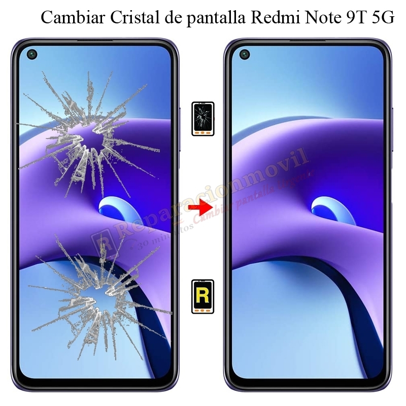 Cambiar Cristal De Pantalla Redmi Note 9T 5G