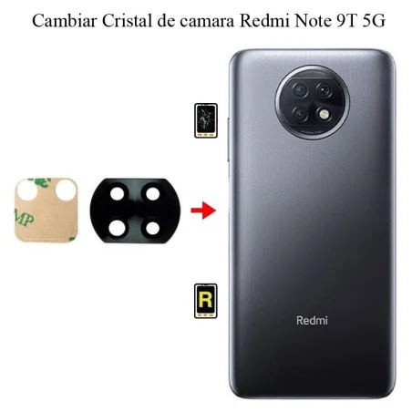 Cambiar Cristal Cámara Trasera Redmi Note 9T 5G