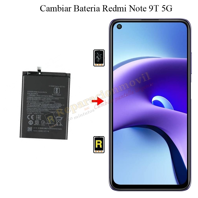 Cambiar Batería Redmi Note 9T 5G