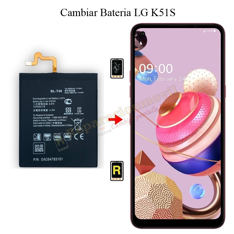 Cambiar Batería LG K51S