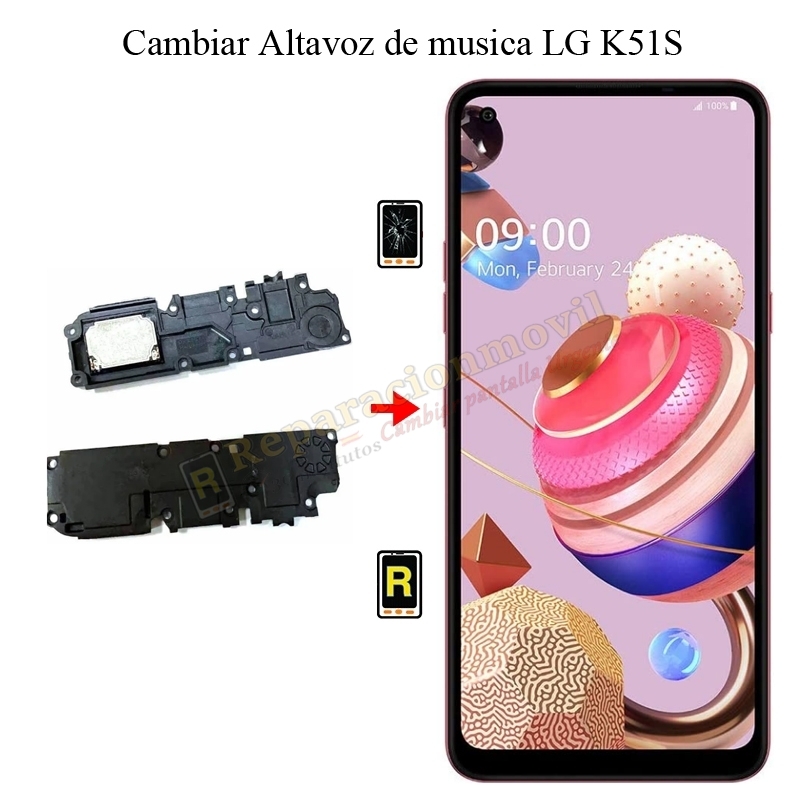 Cambiar Altavoz De Música LG K51S