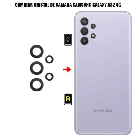 Cambiar Cristal Cámara Trasera Samsung Galaxy A32 4G