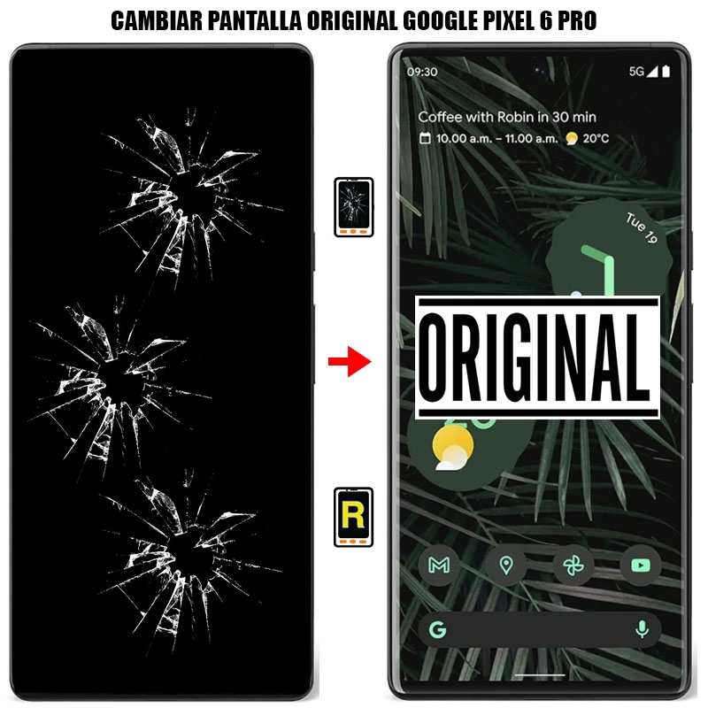 Cambiar Pantalla Google Pixel 6 Pro Original Con Huella Oficial Autorizado