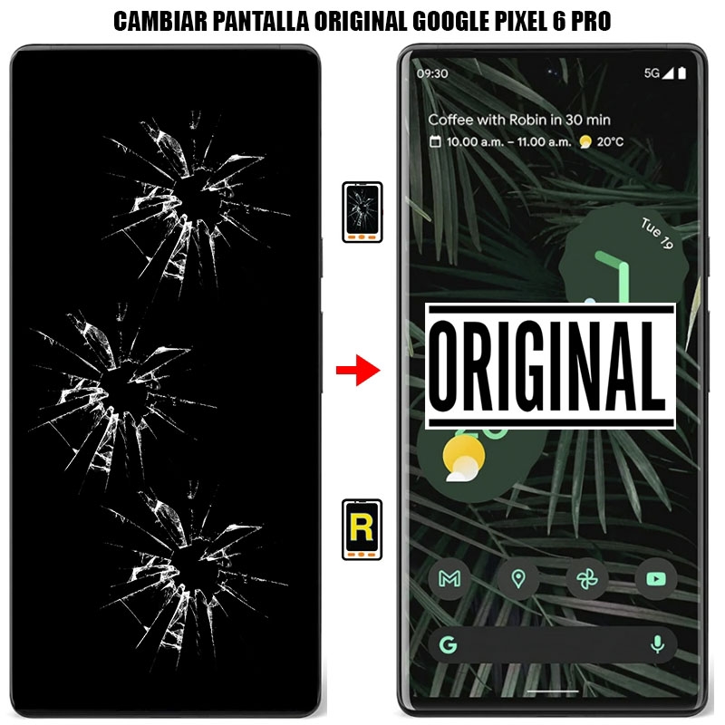 Cambiar Pantalla Google Pixel 6 Pro Original Con Huella