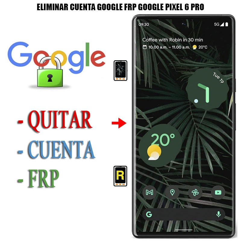 Eliminar Contraseña y Cuenta Google Google Pixel 6 Pro