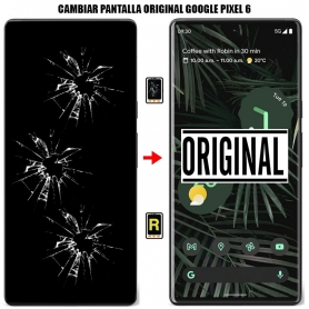 Cambiar Pantalla Google Pixel 6 Original Con Huella Oficial Autorizado